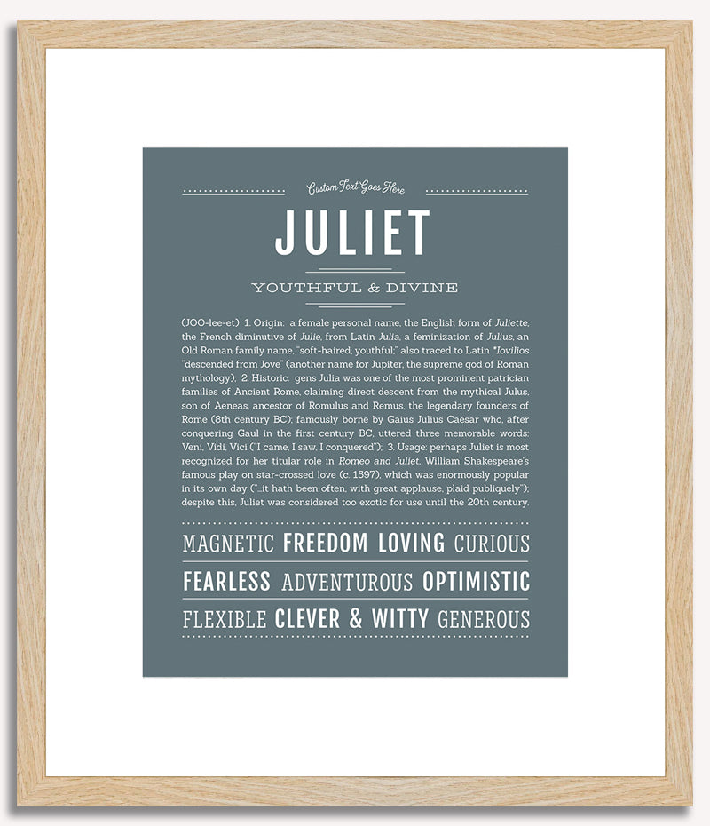 Juliet | Name Art Print