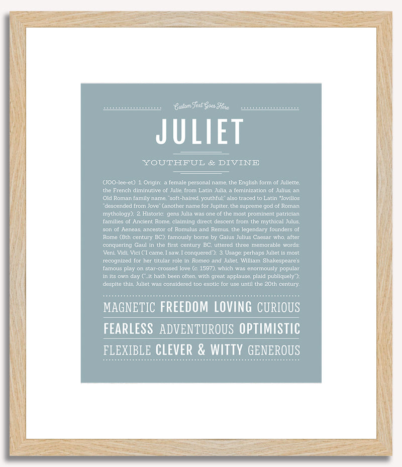 Juliet | Name Art Print