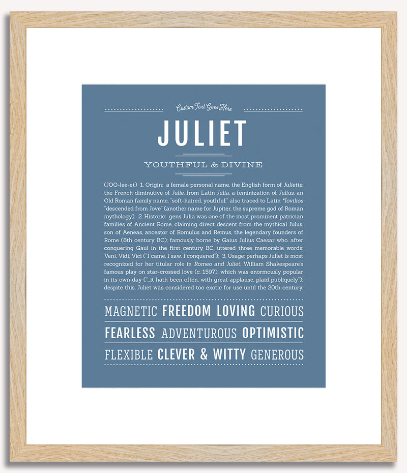 Juliet | Name Art Print