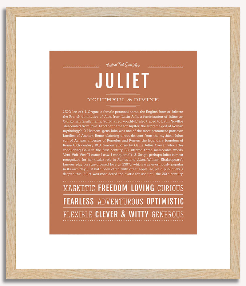 Juliet | Name Art Print