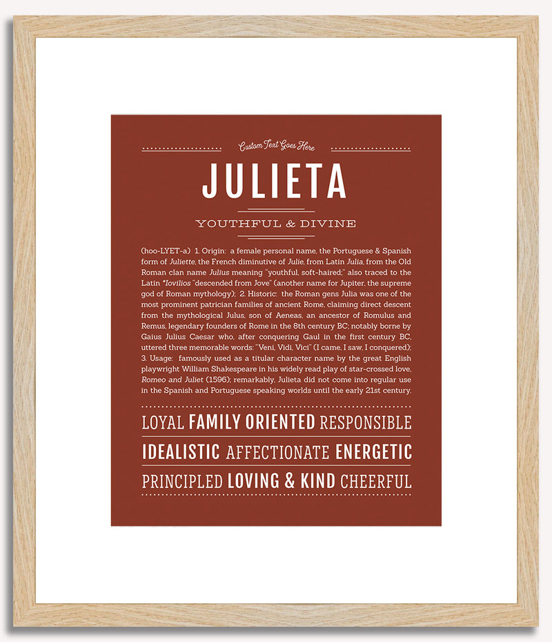 Julieta | Name Art Print