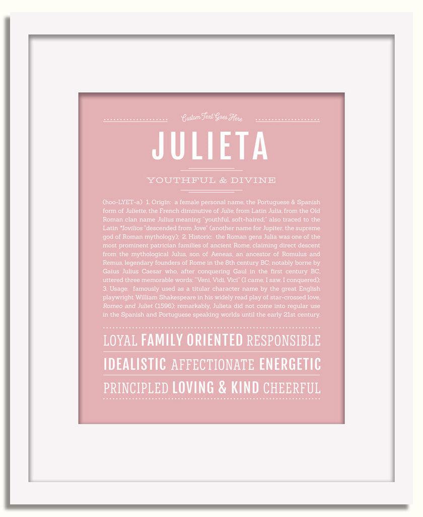 Frame Options | Dusty Rose | White Frame, Matted