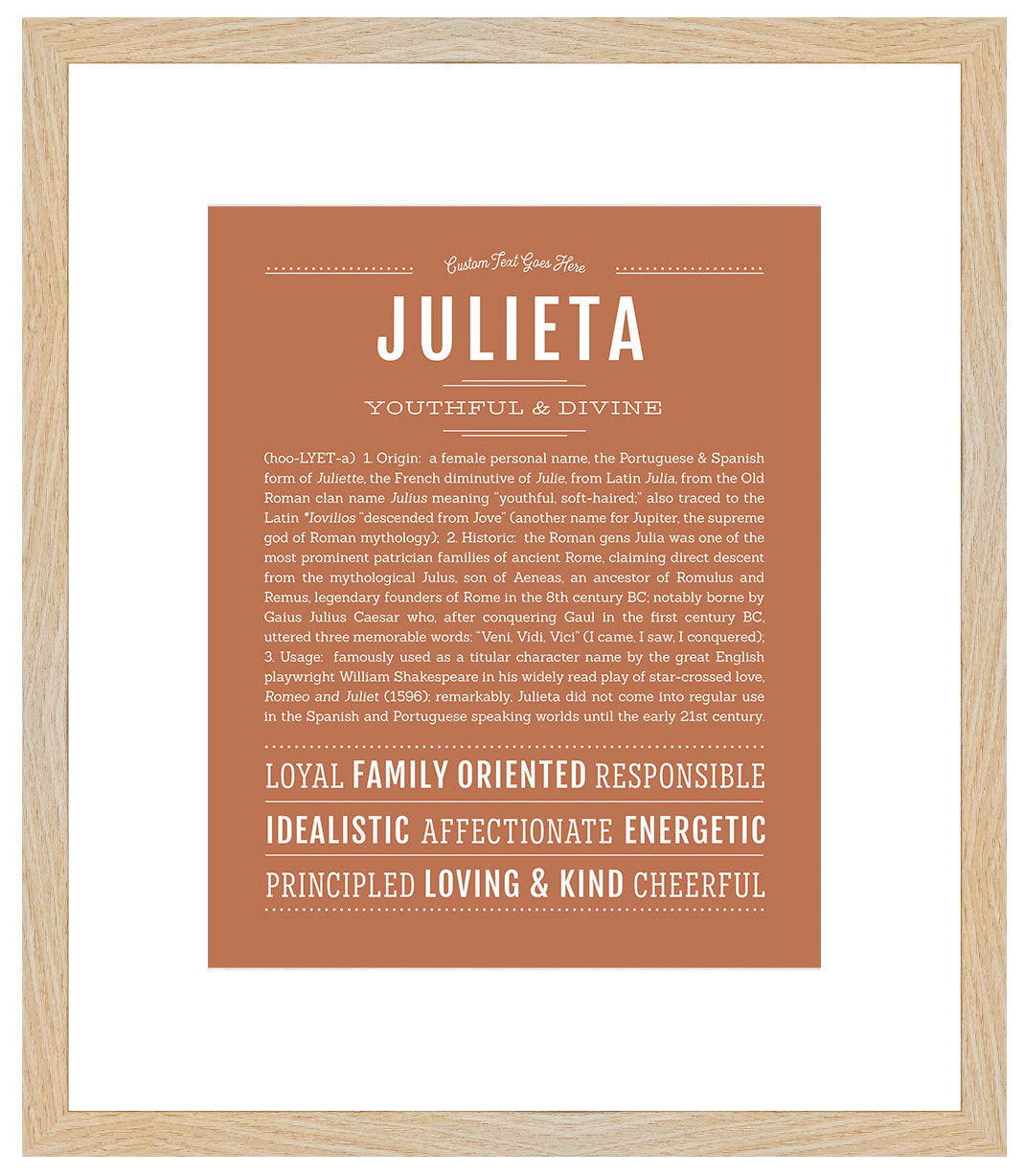 Julieta | Name Art Print