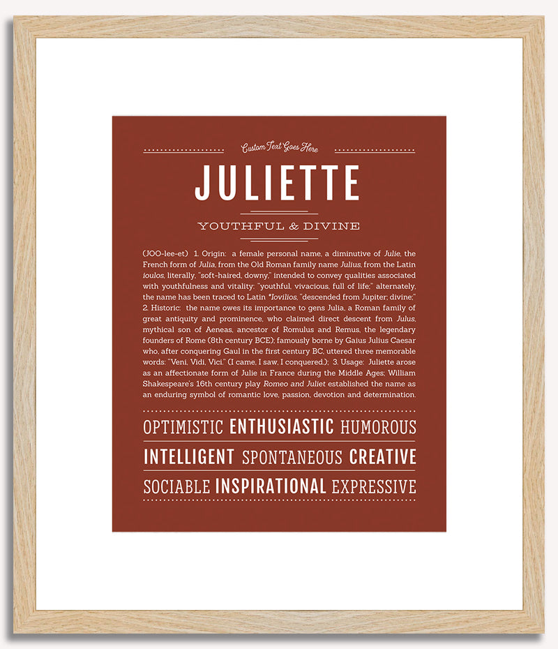 Juliette | Name Art Print