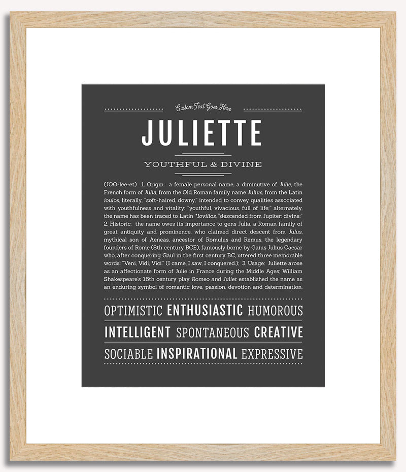 Juliette | Name Art Print