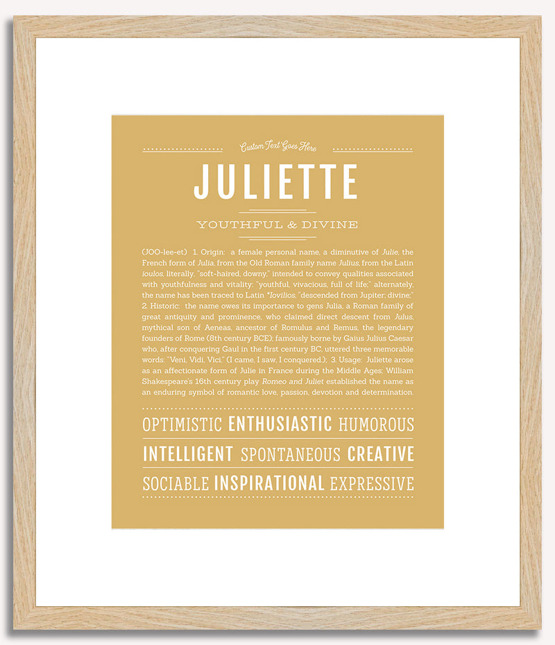 Juliette | Name Art Print