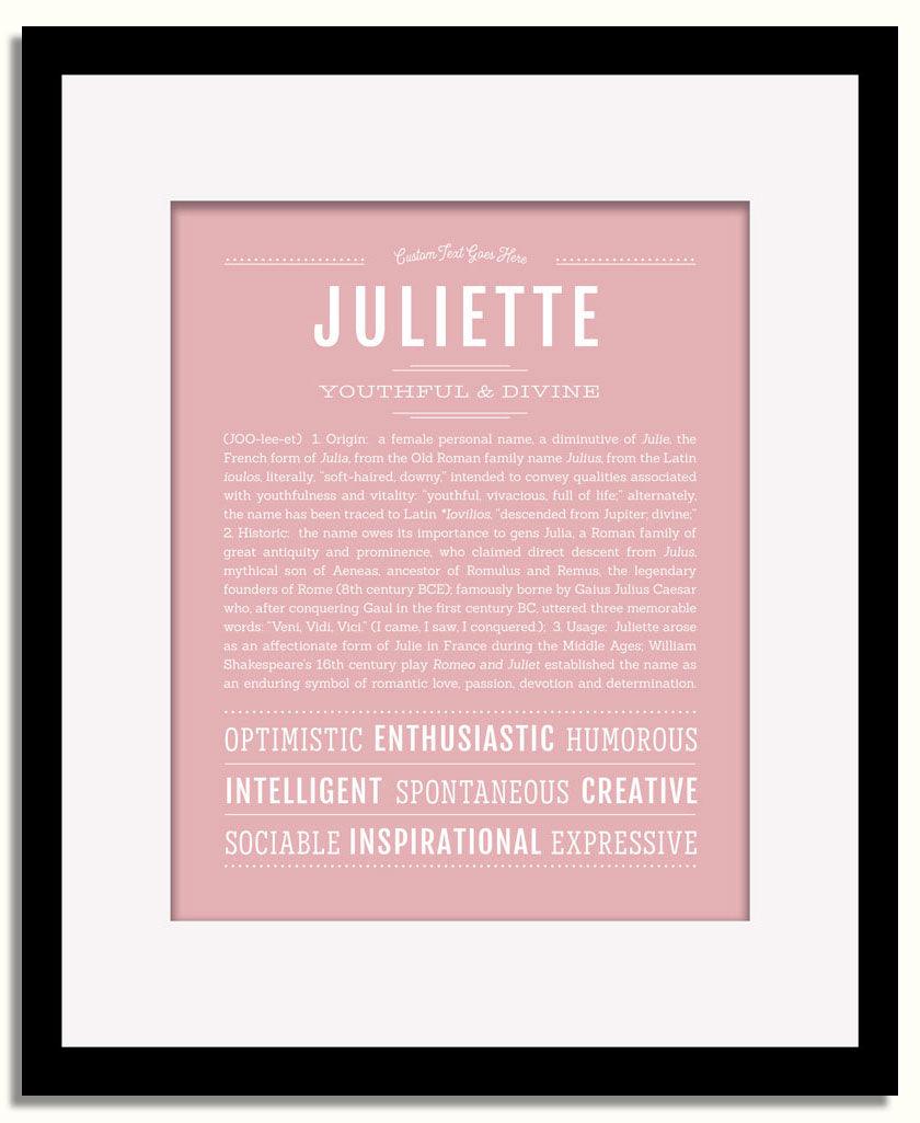 Frame Options | Dusty Rose | Black Frame, Matted