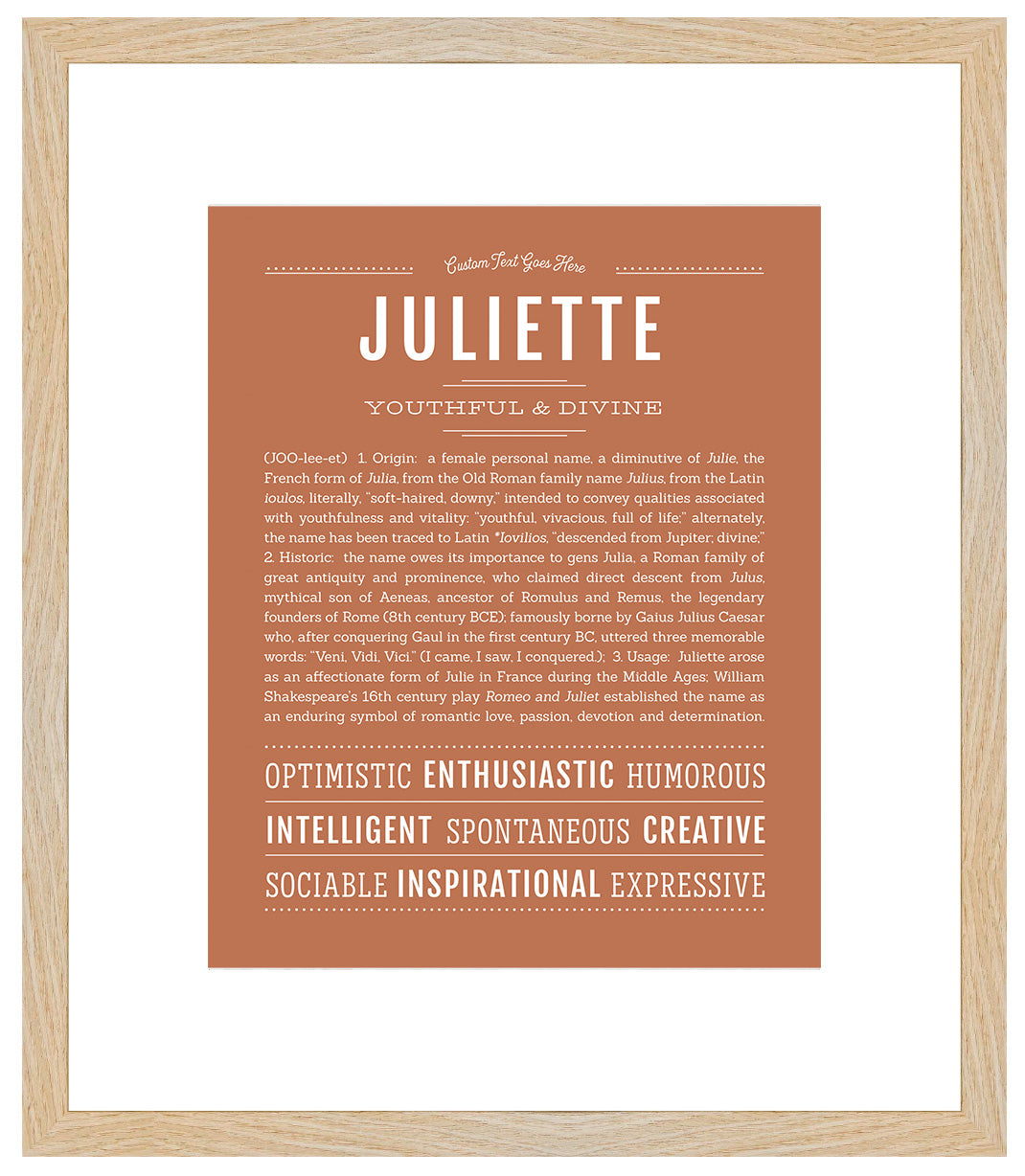 Juliette | Name Art Print