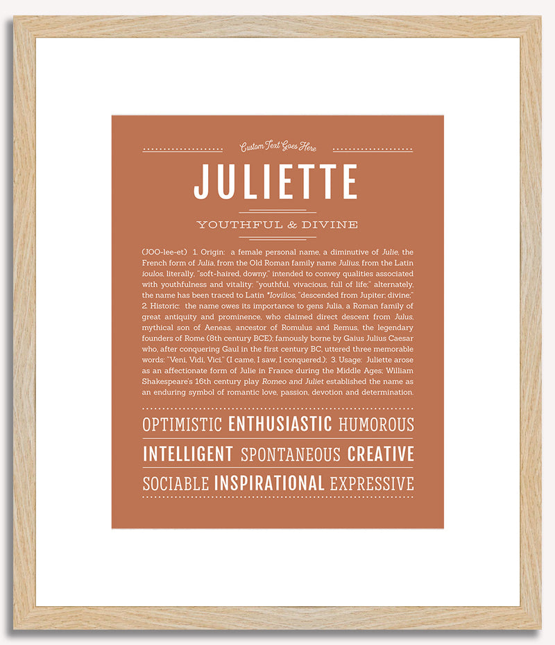 Juliette | Name Art Print