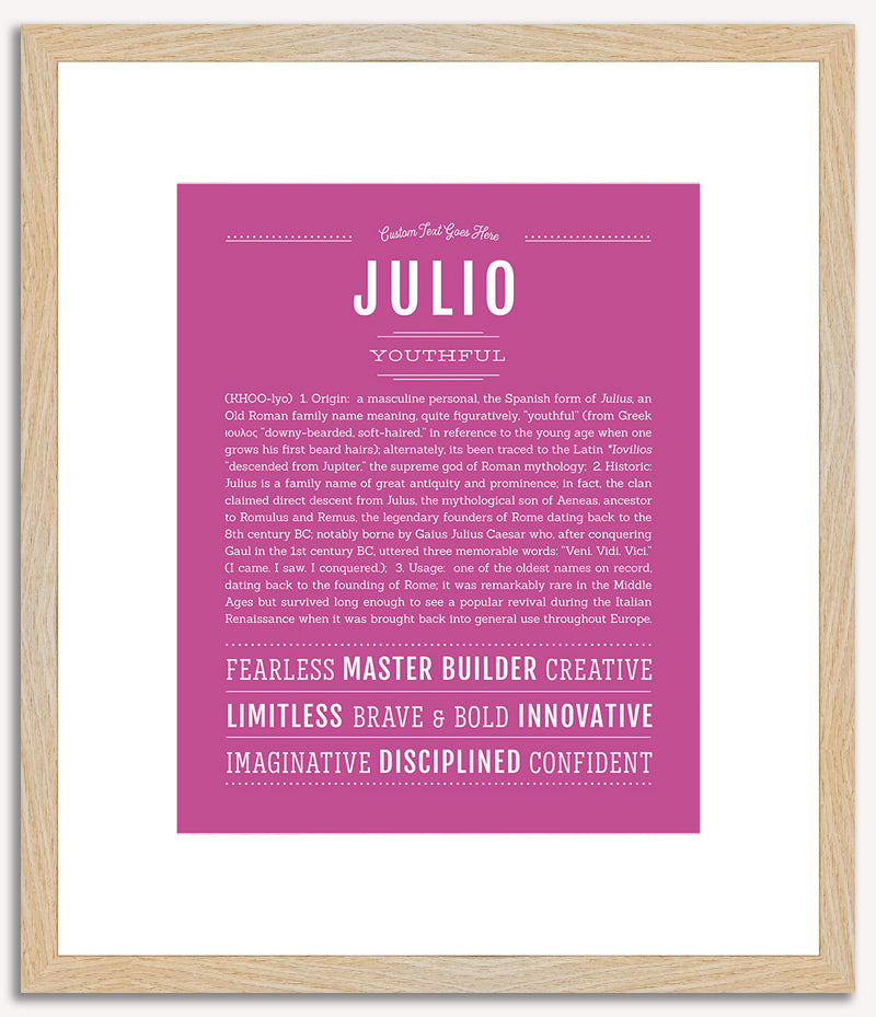 Julio | Name Art Print