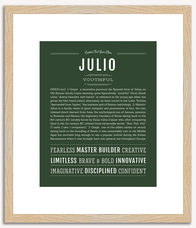 Julio | Name Art Print