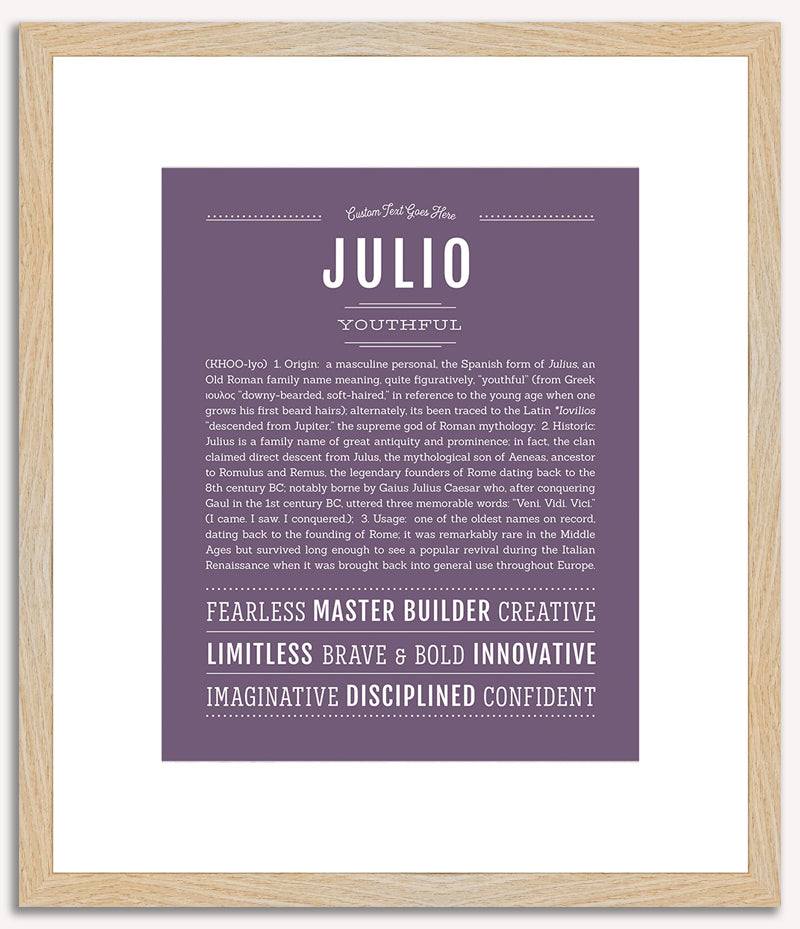 Julio | Name Art Print