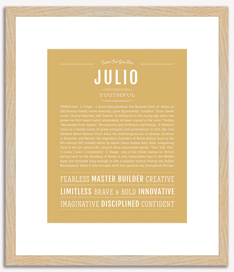 Julio | Name Art Print