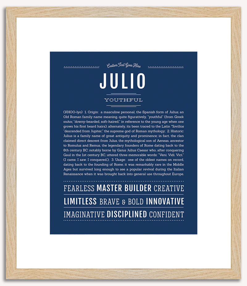 Julio | Name Art Print