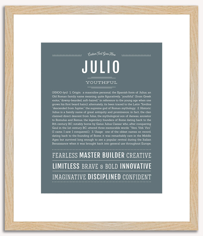 Julio | Name Art Print