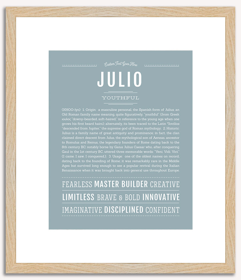 Julio | Name Art Print