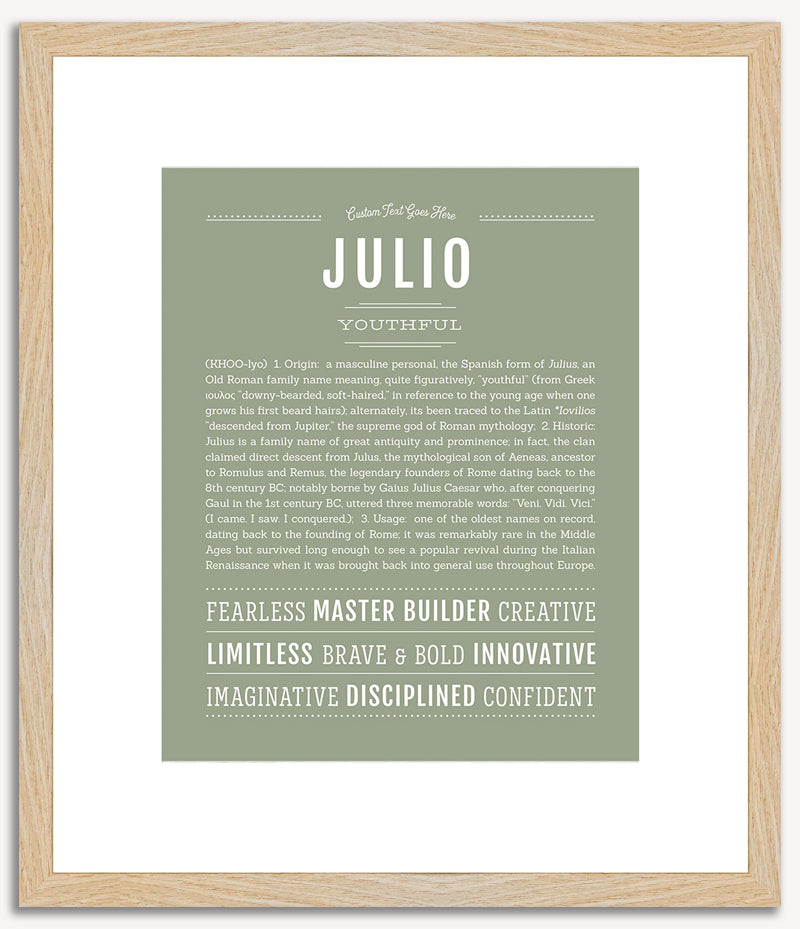 Julio | Name Art Print