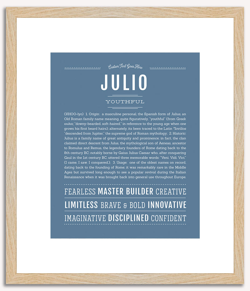 Julio | Name Art Print