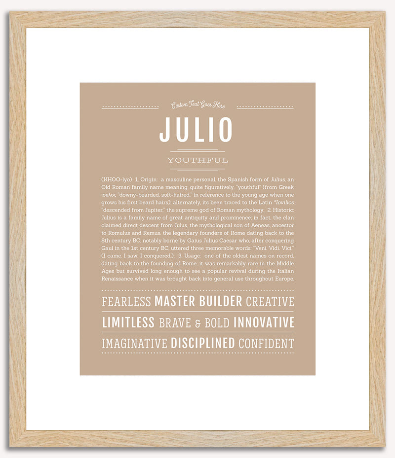 Julio | Name Art Print