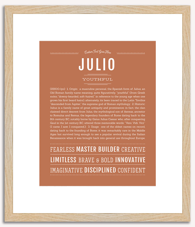 Julio | Name Art Print