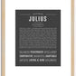 Julius | Name Art Print