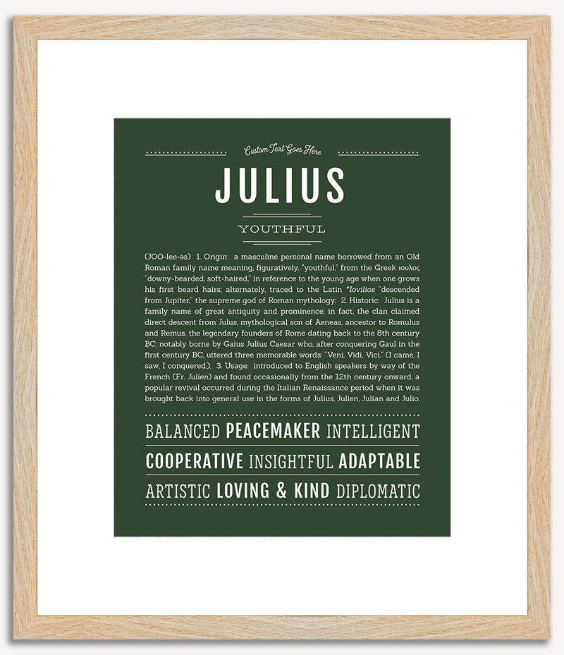 Julius | Name Art Print