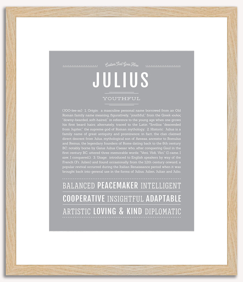 Julius | Name Art Print