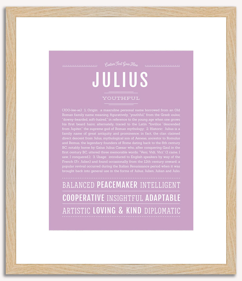 Julius | Name Art Print