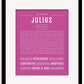 Frame Options | Dark Pink | Black Frame, Matted