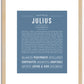 Julius | Name Art Print