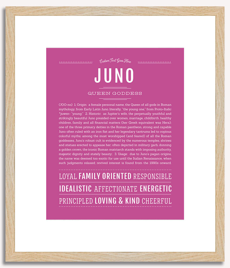 Juno | Name Art Print