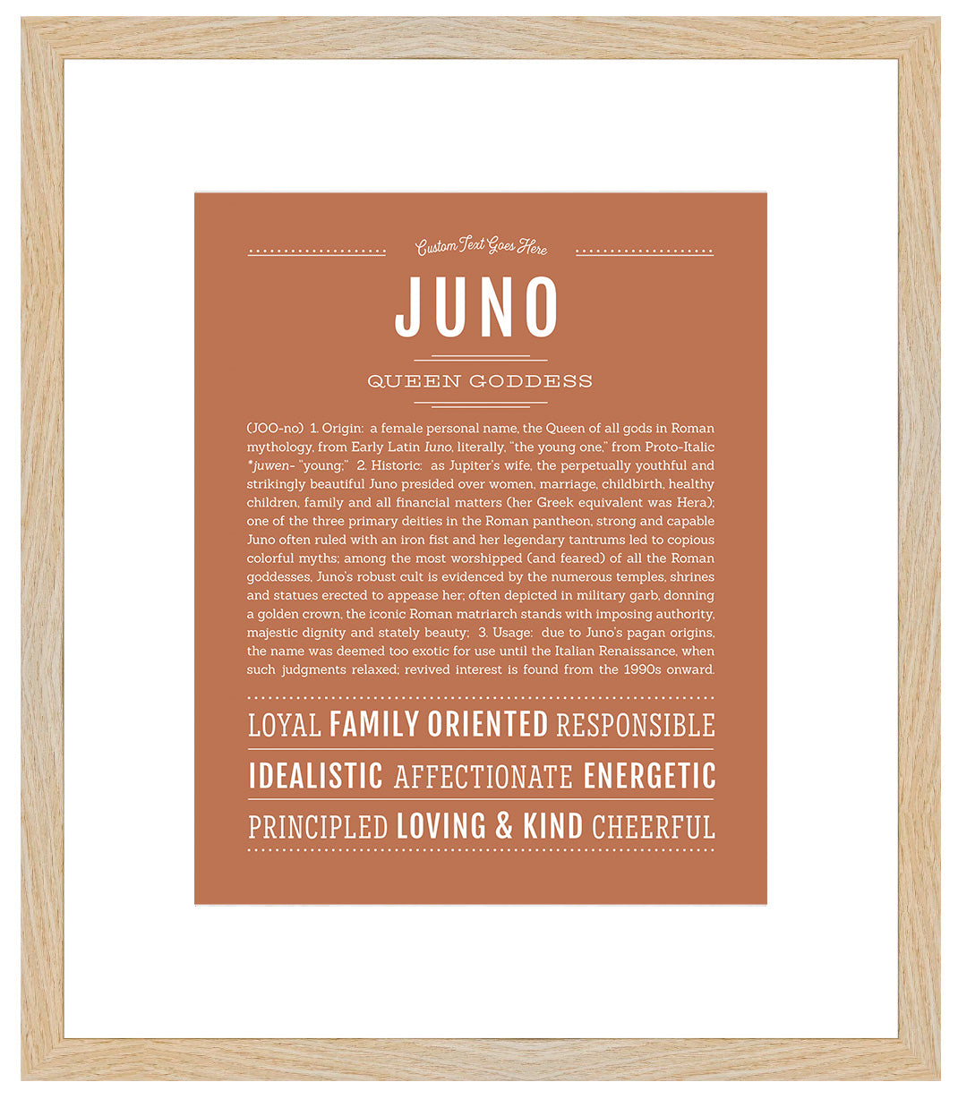 Juno | Name Art Print