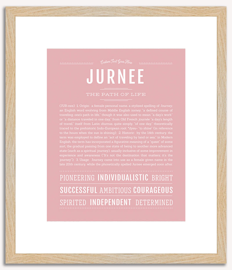 Jurnee | Name Art Print