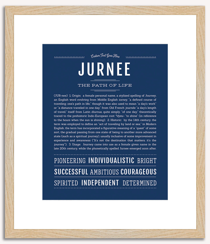 Jurnee | Name Art Print