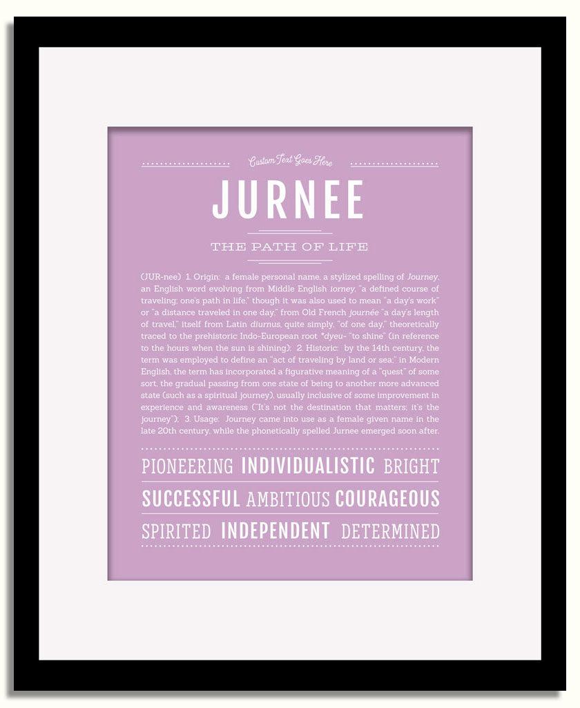 Frame Options | Lilac | Black Frame, Matted