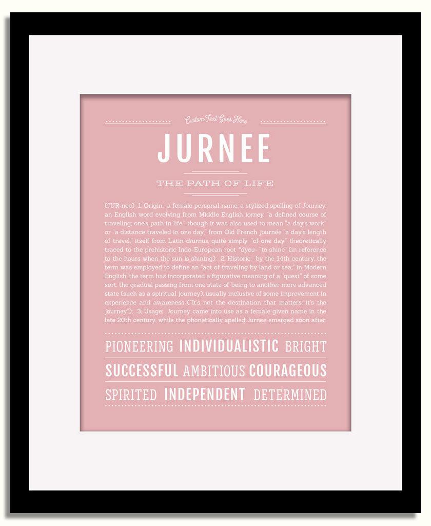 Frame Options | Dusty Rose | Black Frame, Matted