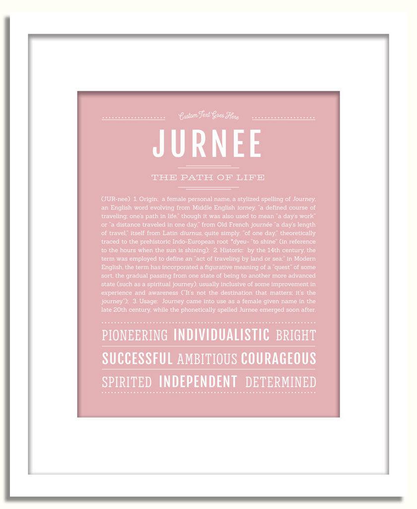 Frame Options | Dusty Rose | White Frame, Matted