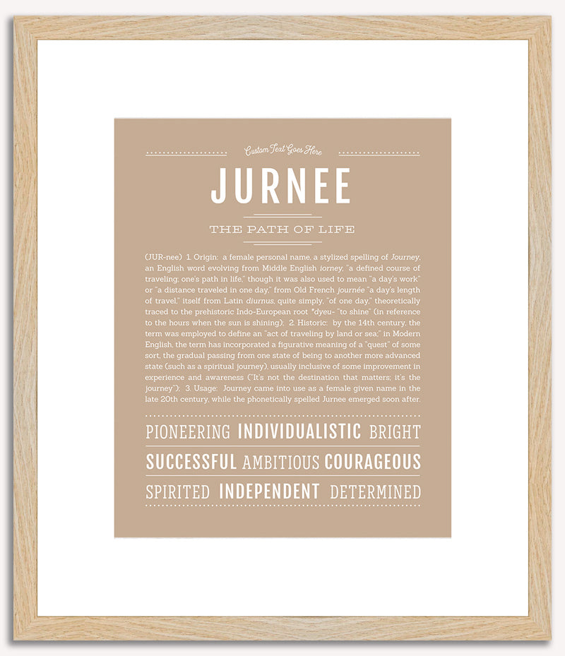 Jurnee | Name Art Print