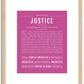 Justice (male) | Name Art Print