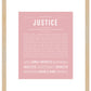 Justice (male) | Name Art Print