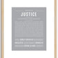 Justice (male) | Name Art Print