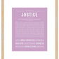 Justice (male) | Name Art Print