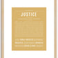 Justice (male) | Name Art Print