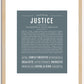 Justice (male) | Name Art Print