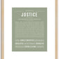 Justice (male) | Name Art Print