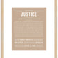 Justice (male) | Name Art Print