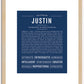 Justin | Name Art Print