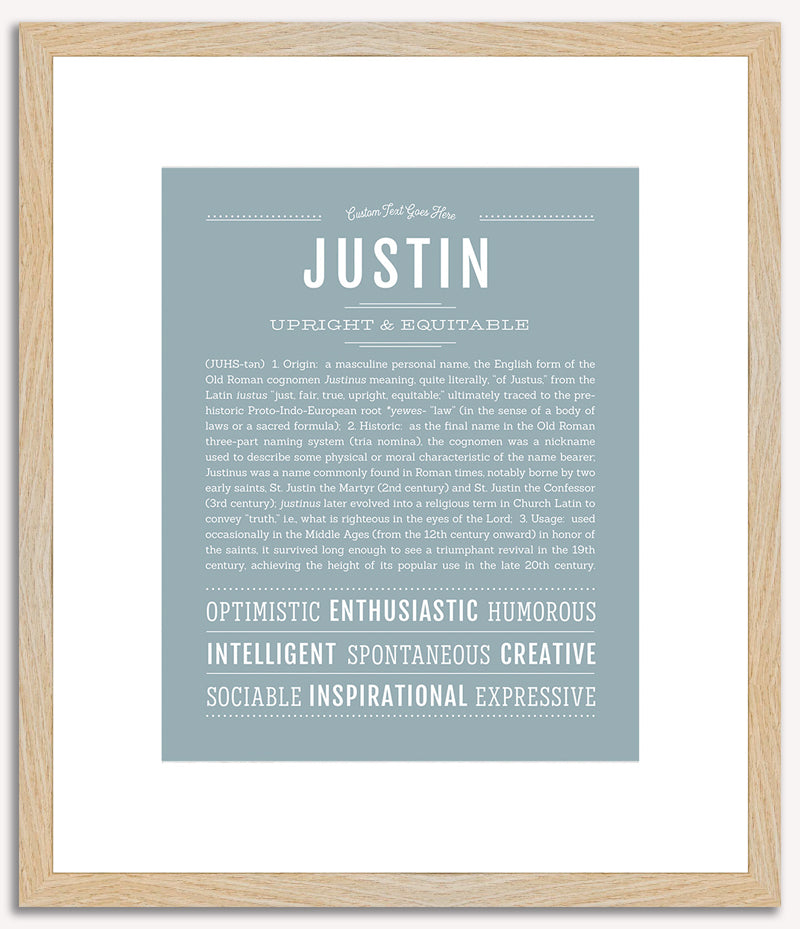 Justin | Name Art Print