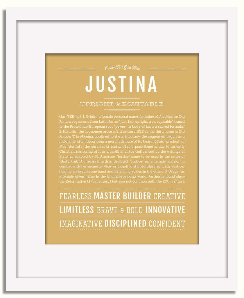 Frame Options | Matte Gold | White Frame, Matted