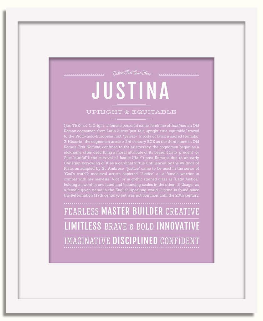 Frame Options | Lilac | White Frame, Matted